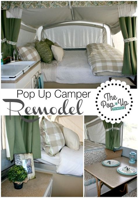 Pop Up Camper Remodel, Pop Up Princess, Popup Camper Remodel, Pop Up Tent Trailer, Pop Up Trailer, Trailer Tent, Tent Trailer, Popup Camper, Camper Remodel