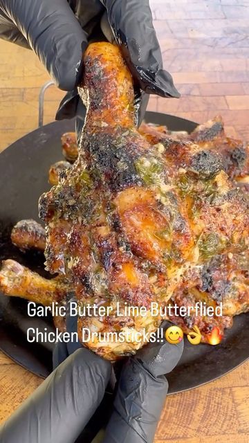 Grilled Butterflied Chicken Drumsticks, Butterflied Chicken Drumsticks, Butterflied Chicken, Chicken Drumsticks, Pack Up, Garlic Butter, Dinner Recipe, Santa Maria, Click The Link