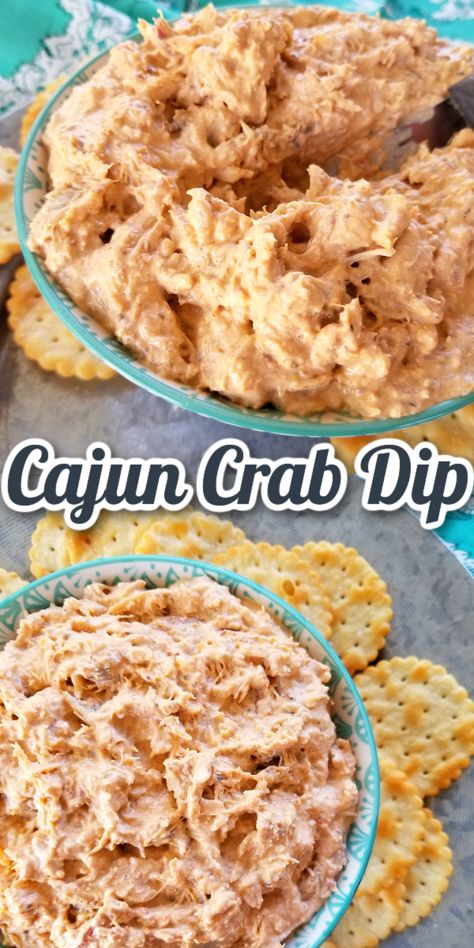 Cajun Crab Dip (Hot or Cold!) Kick your party up a notch with this simple Cajun seafood dip recipe made with crab meat. Cajun Crab Salad, Crab Dip Hot, Seafood Dips Recipes, Crab Dip Recipe Cold, Spicy Crab Dip, Cajun Crab Dip, Crawfish Dip, Crab Dip Cold, Shrimp Appetizers Easy