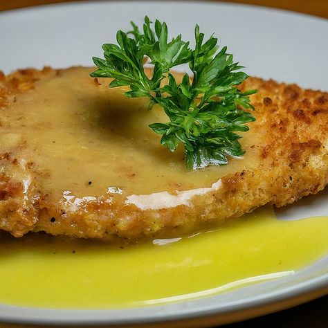 Chicken Cutlet Recipe with Lemon Butter Sauce - Instacart Chicken Snitchel Meals, Chicken Snitchel, Weekend Lunches, Chicken Cutlet Recipes, Recipe With Lemon, Chicken Cutlet, Cutlets Recipes, Light Meals, Lemon Butter Sauce