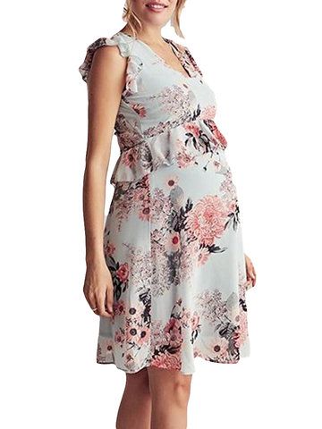 I found this amazing Flower Print Comfy Flying Sleeves Big Swing Maternity Dress with US$23.45,and 14 days return or refund guarantee protect to us. --Newchic Maternity Dress Pattern, Maternity Dresses Casual, Elegant Maternity Dresses, Women Ruffle Blouse, Maternity Clothes Summer, Maternity Dresses Summer, Dresses For Pregnant Women, Clothes For Pregnant Women, Summer Pregnancy