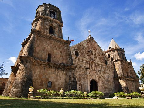 MIAGAO CHURCH - Listed as a UNESCO World Heritage Site. The Aztec-Baroque inspired church. #VisitIloilo #VisitaIglesia #It'smorefuninthephilippines Iloilo City, Adventure Tourism, Travel Log, Roman Catholic Church, Tourist Spots, Palau, Roman Catholic, Unesco World Heritage Site, Unesco World Heritage