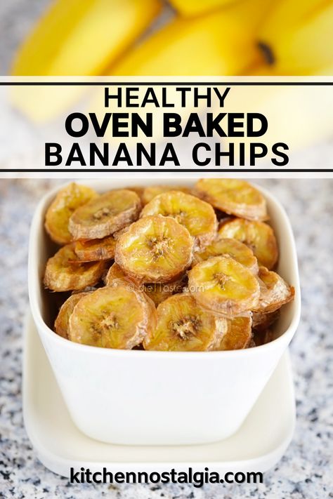 Breakfast Yogurt Bowl, Baked Banana Chips, Dehydrated Banana Chips, Homemade Banana Chips, Banana Chips Recipe, Low Calorie Recipe, Dried Banana Chips, Breakfast Yogurt, Healthy Low Calorie Meals