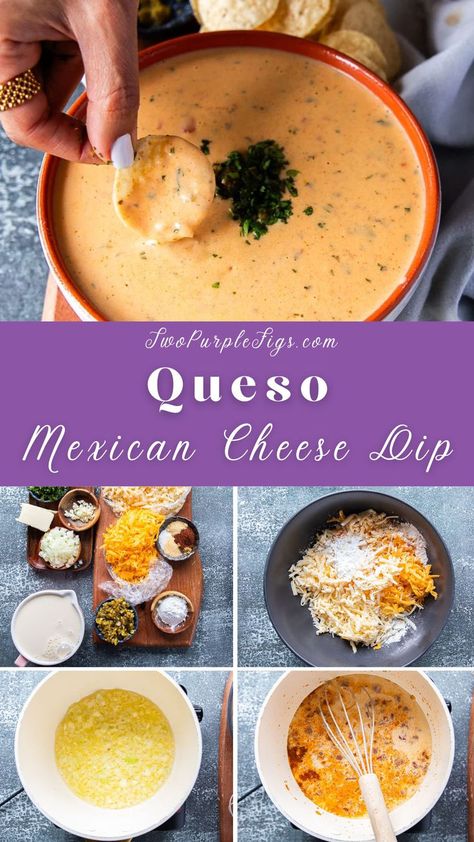 Queso Best Queso Dip, Mexican Cheese Dip, The Best Queso, Best Queso, Cheese Dip Mexican, Queso Dip Recipe, Perfect Baked Potato, Queso Dip Recipes, Recipe Mexican