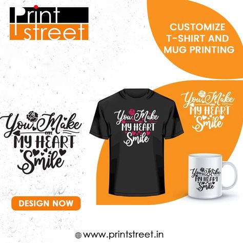 Customization is the new fashion, Have your own beautiful and customized T-shirts and mugs from printstreet . They make the best customized products. Shop from our online store now!! Visit us:printstreet.in/ #PrintStreet #TShirts #Fashion #Clothing #Shirts #CustomisedTshirt #BirthdayTshirt #Style #Tees #Apparel #TshirtShop #TshirtStore #TshirtPrinting #Design #ClothingBrand #TshirtsLovers #Moda #Love #Shirt #OnlineShopping #MensFashion #Clothes #Art #Tee #CustomShirts #Shopping Clothes Art, Customized Products, Graphic Design Lessons, Birthday Tshirts, Mug Printing, Customise T Shirt, Creative Posters, Love Shirt, Heart Design