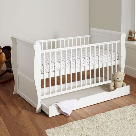 Sleigh Cot Bed, Sleigh Cot, Twin Nursery, Mattress Base, Newborn Bed, Cot Bed Mattress, Bed Classic, Junior Bed, Baby Room Inspiration