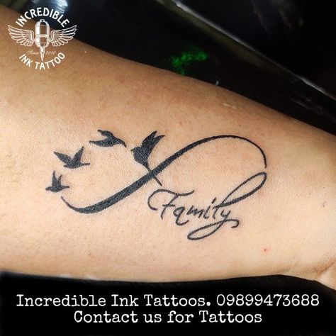 Family Infinity Tattoo, Infinity Tattoo Family, Infinity Family, Memorial Tattoo Ideas, Trishul Tattoo Designs, Cousin Tattoos, Infinity Tattoo Designs, Family Tattoo Designs, Remembrance Tattoos