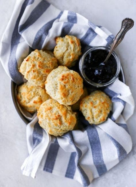 Tastiest Breakfast Recipes {+ Brunch} - Two Peas & Their Pod Buttermilk Bisquits, Yogurt Biscuit Recipe, Greek Yogurt Biscuits, School Baking, Two Peas And Their Pod, Buttermilk Drop Biscuits, Easy Drop Biscuits, Drop Biscuits Recipe, Cookout Side Dishes