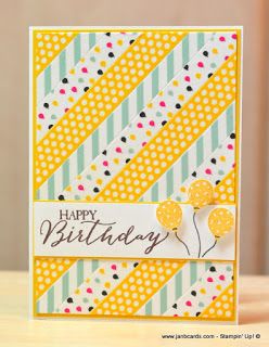 Scrappy Cards, Stampin Up Birthday Cards, Washi Tape Cards, Washi Tape Diy, Candle Cards, Bday Cards, Assisted Living, Quick Cards, Cards Birthday