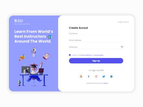 Daily ui 001-Sign Up Form on Behance Form Design Web, Handwritten Logo Design, Login Page Design, Login Design, Ui Ux Website, App Design Layout, Ui Design Patterns, News Web Design, Desain Ui