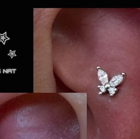 Titanic Tattoo and Piercings on Instagram: "Adorable set of matching flat piercings🦋 Mother/daughter treat with 14ct gold butterflies ✨
.
.
.
.
By @sharp.ass.nat 
#titanictattoos #piercing #piercings #pierceruk #bodyjewellery #bodyjewelry #earpiercing #bournemouth #poole #motherdaughter #matchingpiercings" Tattoo And Piercings, Titanic Tattoo, Flat Piercings, Flat Piercing, Bournemouth, Gold Butterfly, Body Jewellery, Tattoos And Piercings, Titanic