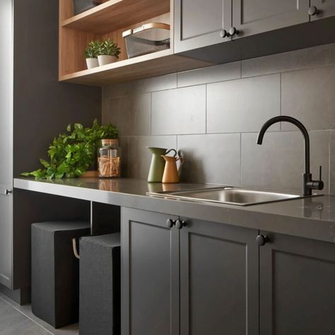 For the perfect sleek and modern kitchen you can’t go wrong with the Liano II Sink Mixer. Select the colour best for your room, whether that’s matte black, chrome, brushed nickel, brushed brass or gunmetal. 📸: @boutiquehomesvictoria Kitchen Tapware, Black Sink, Bathroom Tapware, Inset Basin, Bath Shower Mixer, Plumbing Fittings, Bath Mixer, Kitchen Mixer, Black Chrome