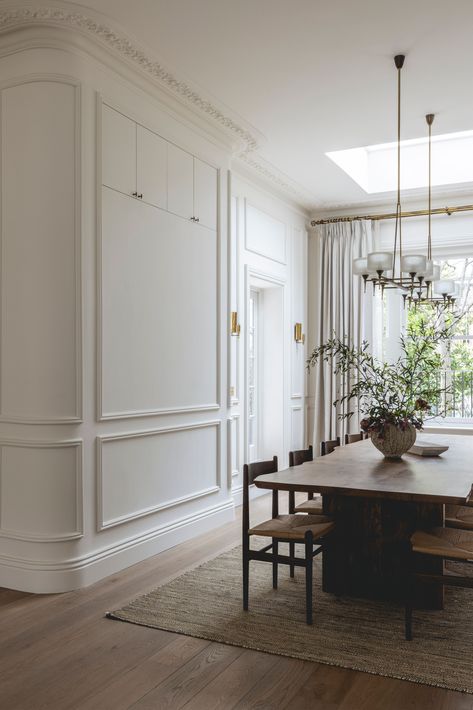 Olivia Crawford | SheerLuxe Townhouse Interior, London Townhouse, Arched Doors, Classic Interior, Open Plan Living, House Inspo, Home Interior Design, Family Home, In London