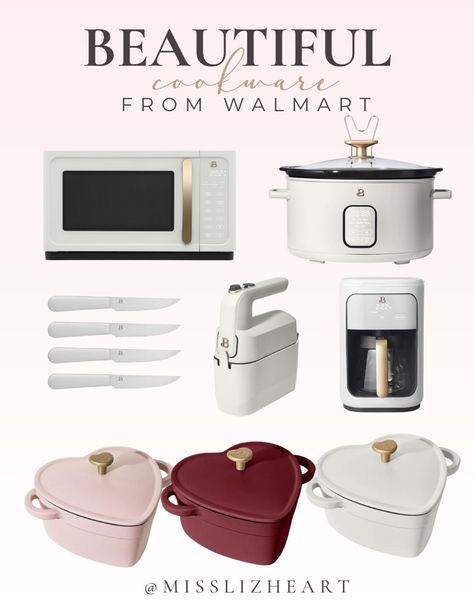 I have so many of these cookware finds from Walmart form the BEAUTIFUL line by Drew Barrymore! 

#pot #potsandpans #cookware #whitegoldkitchen #kitchenfinds Cutest Kitchen Appliances, Drew Barrymore Cookware, Drew Barrymore Kitchen Line, Drew Barrymore Beautiful Kitchen, Aesthetic Cookware, Drew Barrymore Kitchen Appliances, White Pots And Pans, Drew Barrymore Kitchen, Walmart Aesthetic