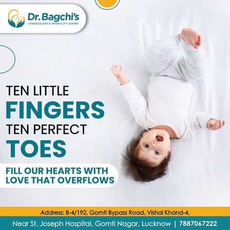 Ten little fingers, ten perfect toes, fill our #hearts with #love that overflows. --------- Talk to our fertility expert: +91 7887067222 . . Visit our website to know more: www.drbagchiivf.com . #Drbagchiivf #IVFclinic #ivf #lucknow #ivfinlucknow #fertilityclinic #testtubebaby #infertilitytreatmentLucknow #infertilitytreatmentinLucknow #pregnancyjourney #boostfertility #boostfertilitynaturally #fertilitybooster #boostfertilitywithfood Boost Fertility Naturally, Fertility Boosters, Education Banner, Ivf Clinic, Ivf Center, Fertility Boost, In Vitro Fertilization, Best Dentist, Pregnancy Journey