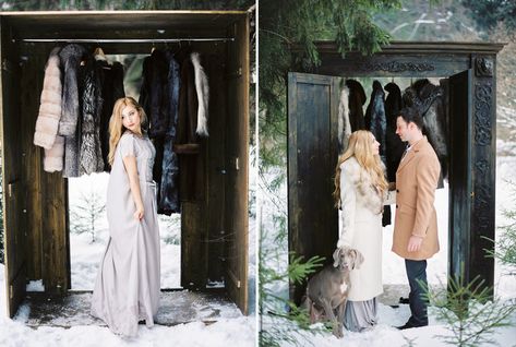 Narnia Inspired Winter Wedding Shoot | Yaroslav and Jenny Photography Narnia Wedding, Blush Wedding Gown, Bhldn Wedding Dress, Bhldn Wedding, Simple Wedding Gowns, Photography Night, Earthy Wedding, Handmade Wedding Dresses, Bohemian Wedding Inspiration