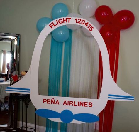 Travel Backdrop Photo Booths, Airplane Prop, Airplane Costume, Preschool Room Decor, Airplane Birthday Party Decorations, Airport Theme, Planes Birthday Party, Around The World Theme, Planes Birthday