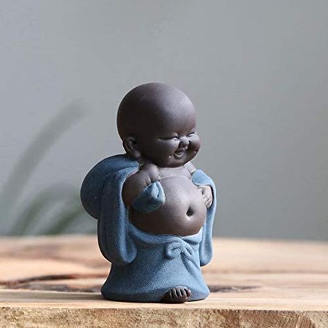 Cute Buddha, Car Accessories Aesthetic, Small Buddha Statue, Buddha Tattoo Design, Baby Buddha, Little Buddha, Buddha Face, Buddha Figurine, Ceramic Artwork