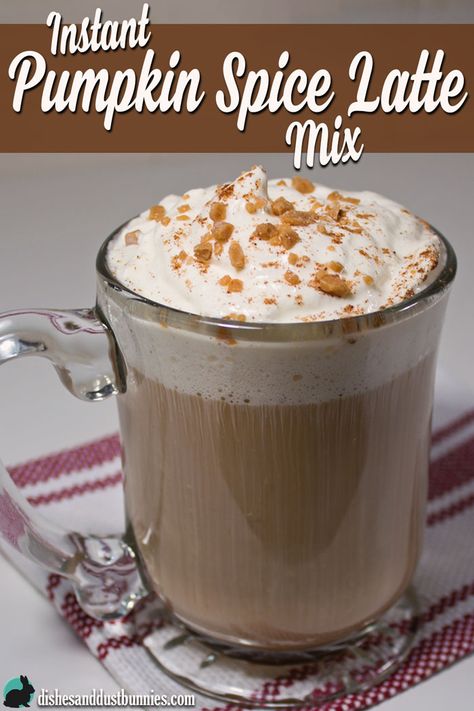 Instant Pumpkin Spice Latte Mix Cappuccino Mix Recipe, Jar Mixes, Cappuccino Recipe, Powder Coffee Creamer, Instant Espresso, Diy Pumpkin Spice, Pumpkin Spiced Latte Recipe, Spiced Drinks, Dust Bunnies