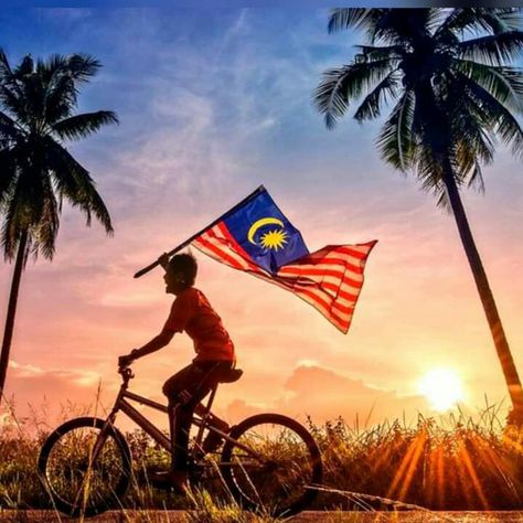 Malaysia Independence Day Wallpaper, Malaysia Merdeka, Back To School Wallpaper, Happy Independence Day, Shades Of Blue, Independence Day, Back To School, Iphone Wallpaper, Summer Fashion