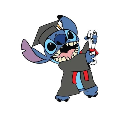 Senior Boxes, Senior Year Diy, Graduation Cartoon, Graduation Wallpaper, ليلو وستيتش, Graduation Cap Decoration Diy, Stitch Svg, Gown Ideas, Lilo And Stitch Drawings