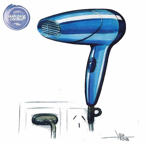 SKETCHING CONTEST How to wi Hairdryer Sketch, Hair Dryer Sketch, Product Redesign, Product Sketches, Pencil Sketching, Make A Presentation, Industrial Design Sketch, Draw Art, Hand Sketch