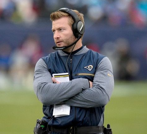 Coach Sean McVay Sullivan Family, Sean Mcvay, Rams Football, La Rams, American Football Team, Football Coach, Los Angeles Rams, Still Standing, Stand Tall