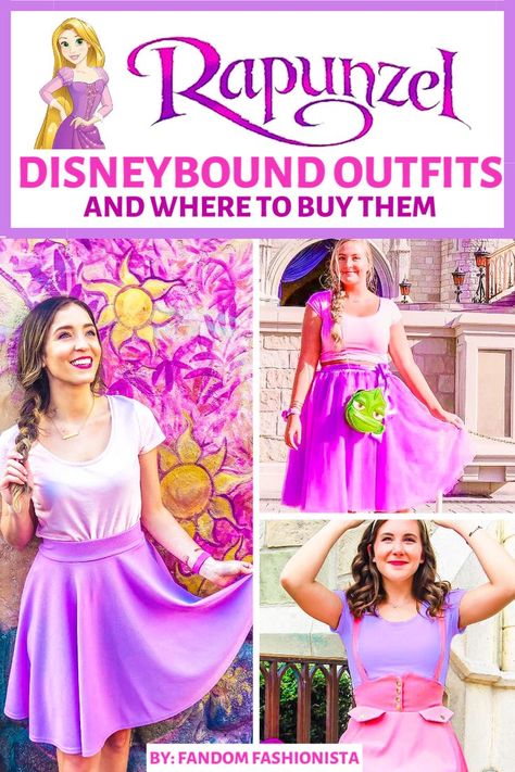 Rapunzel And Flynn Disneybound, Rapunzel Bounding, Tangled Inspired Outfits, Disneybound Outfits Rapunzel, Rapunzel Costume Women, Rapunzel Inspired Outfit, Disneybounding Outfits, Cute Rapunzel, Rapunzel Disneybound