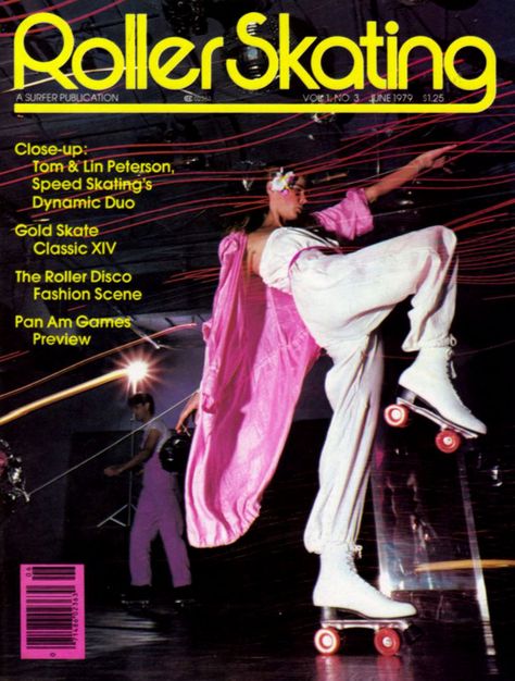 Roller Girls: Disco-Era Magazine Cover Girls on Skates - Flashbak 70s Disco Roller Skating, 70s Roller Disco, Roller Boogie, Disco Roller Skating, Roller Skating Rink, Roller Skating Outfits, Roller Skates Vintage, 70's Disco, Skating Aesthetic