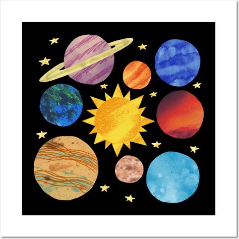 solar system -- Choose from our vast selection of art prints and posters to match with your desired size to make the perfect print or poster. Pick your favorite: Movies, TV Shows, Art, and so much more! Available in mini, small, medium, large, and extra-large depending on the design. For men, women, and children. Perfect for decoration. Solar System Decorations, Space Core, Solar System Poster, Sustainable Materials, Home Wall Art, Solar System, White Frame, Print Quality, Extra Large