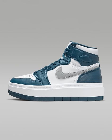 Air Jordan 1 Elevate High, Jordan 1 Elevate High, Jordan 1 Elevate, Nike Original, Womens Air Jordans, High Shoes, French Blue, Blue Sneakers, Shoes Nike