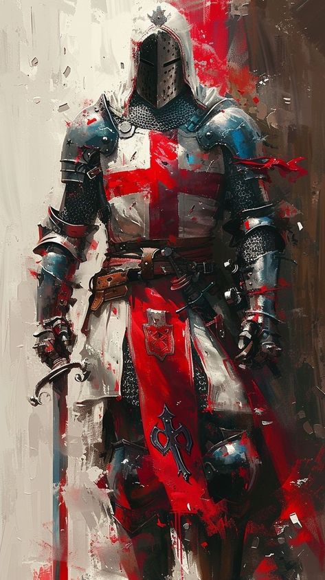 Crusader Wallpaper, Temple Knights, Holy Knight, Knight Tattoo, Warrior Concept Art, Crusader Knight, Anime Show, Knight Art, Knight Armor