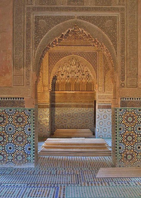 Saadian Tombs, Enclosed Garden, Marble Pillar, Intricate Carving, Favorite Son, The Courtyard, Travel Spots, 16th Century, Marrakech