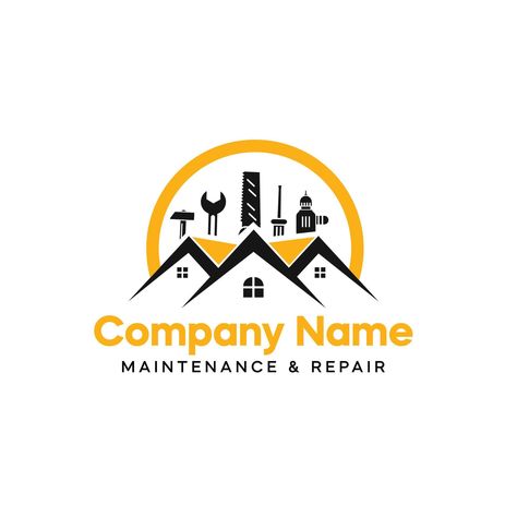 Remodeling Logo, Home Repair Logo, Repair Logo Design, Mechanic Logo Design, Logo Engineering, Identity Presentation, Handyman Logo, Tool Logo, Construction Branding