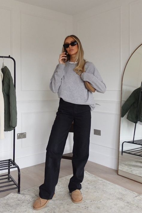 Relaxed Fit Cashmere Jumper curated on LTK Tiktok Inspiration, Jumper Outfit, Fall Clothing, Cashmere Jumper, Womens Cashmere, Long Sleeve Mini, Mini Dress With Sleeves, Fashion Killa, Knee High Boots