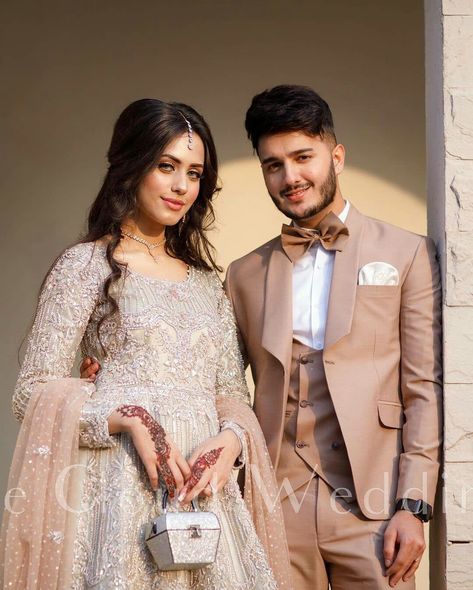 Shahveer Jafry And Ayesha Baig Engagement Pictures And Videos Couple Walima Dress, Shahveer Jafry And Ayesha, Walima Dress Design, Engagement Couple Dress, Bride Fashion Photography, Shahveer Jafry, Couples Pic, Engagement Dress For Bride, Muslim Wedding Photography