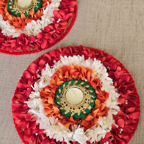 Round colorful rangoli mat Base mdf Size 10 " Packing plastic bag DM us for more details or Whatsapp us on 9867422790 Round Rangoli, Diwali Theme, Simple Flower Rangoli, Colorful Rangoli, Flower Rangoli, Simple Flower, T Lights, Simple Flowers, Rangoli Designs