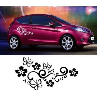 Girly Car Decals, Car Deco, Girly Car, Floral Decal, 2017 Cars, Pt Cruiser, Vinyl Car Stickers, Car Window Decals, Pet Car