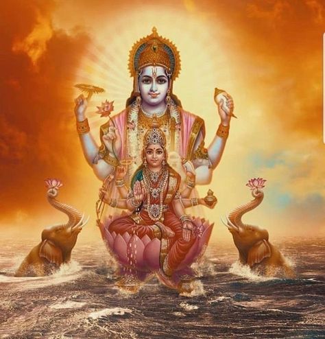 Narayana Lord, Vishnu And Laxmi, Laxmi Photo, Painting Shiva, Lakshmi Narayana, Lord Rama Images, Happy Navratri Images, Shakti Goddess, Hanuman Pics