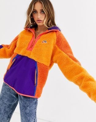 Orange Hoodie, Half Zip Hoodie, Concept Clothing, Purple And Orange, Young Thug, Mood Board Fashion, Hoodie Outfit, Big Fashion, Korean Street Fashion