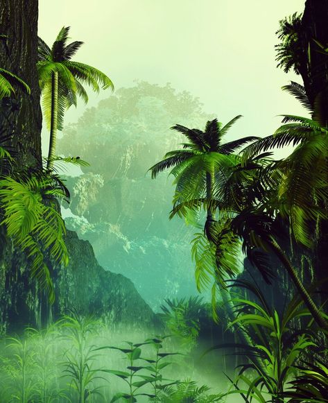 Jurassic Park Theme, Jurassic World Wallpaper, Tropical Scenery, Whatsapp Plus, Indian Temple Architecture, Dinosaur Pictures, Theme Pictures, Jungle Art, Jungle Wallpaper