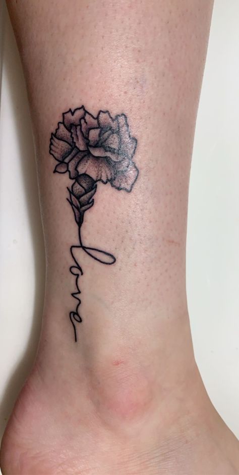 my first tat Ankle Tattoo, Flower Tattoo, Tatting, Tattoos, Ankle Tattoos