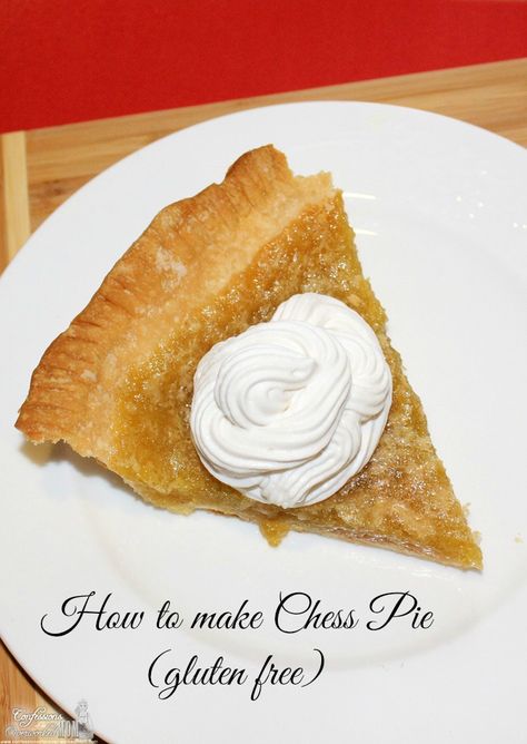 How to make Chess Pie #sponsored by @Fiona I Like Gooseberries Patch #recipe #glutenfree #GF Healthy Pie Recipes, Chess Pie Recipe, Buttermilk Pie, Chess Pie, Decadent Chocolate Desserts, Cheese Pie, Pellet Grills, Pie Crusts, Gluten Free Bakery