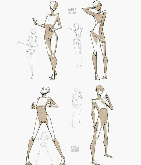 How To Draw Manga & Comics on Instagram: “These are some really fun and interesting poses pushing the line of action and forms... Credit to: @azizla_swiftwind #drawingtuts…” Drawing Foundations, Sketch Things, Woman Body Sketch, Fun Poses, Drawing Anatomy, How To Draw Manga, Figure Drawings, Draw Manga, Body Sketches