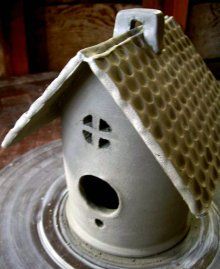 Ceramic Bird Houses, Ceramic Wheel, House Kits, Bird House Feeder, Ceramic Birdhouse, Clay Bird, Bird House Kits, Pottery Houses, Pottery Form