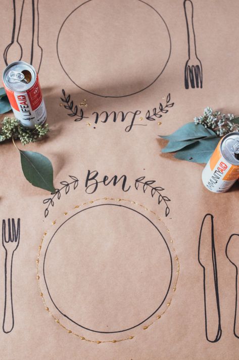 Grab yourself a LIFEAID product for the perfect beverage addition to your Thanksgiving meal! Table New Year Decoration, Fall And Thanksgiving Decor, Thanksgiving Craft Decorations, Brown Paper Thanksgiving Table, Thanks Giving Decor Ideas For The Home, Butcher Paper Thanksgiving Table, Wine Dinner Table Decor, Thanksgiving Table With Food, Thanks Giving Table Ideas