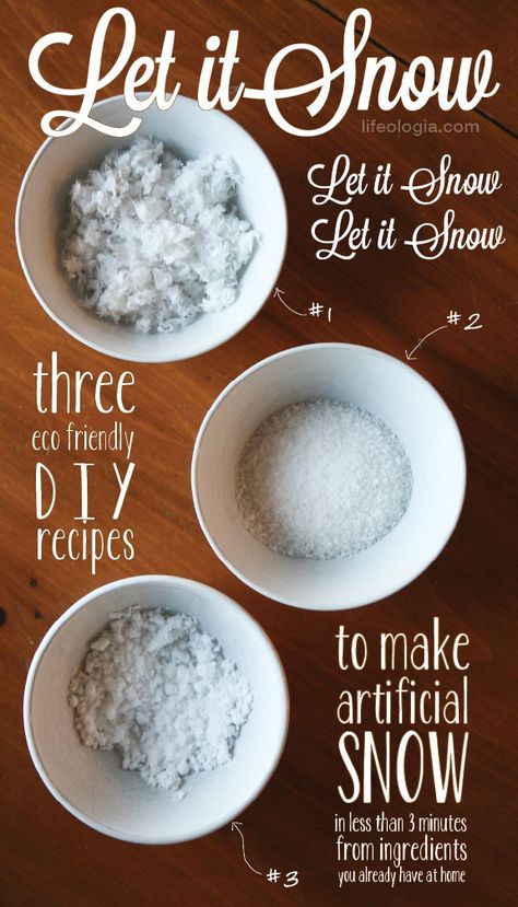 how to make artificial snow : 3 quick & easy eco-friendly ‘recipes’ | Pure Ella Make Fake Snow, Snow Globe For Kids, Waterless Snow Globe, Snow Recipe, Kids Globe, Jul Diy, Hantverk Diy, Artificial Snow, Fake Snow