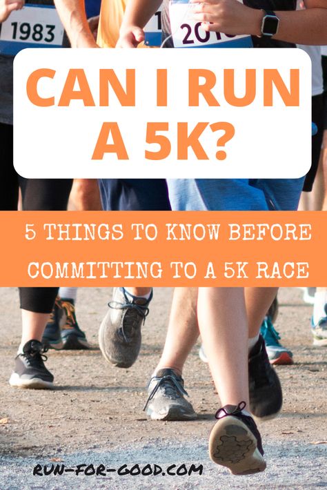 If you're getting started with running, you may be thinking, “Can I run a 5K?” Find out how someone who is new to running can train for and run a 5K.  #5Krunning How To Train For 10k Run, How To Prep For A 5k Running, Learn To Run 5k, 5k Training Schedule, Getting Ready For A 5k Run, How To Prepare For 5k Run, Running Nutrition, 5k Training, Virtual Race