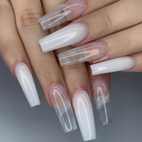 Iliana Rojas • Nail Tech on Instagram: “. . . . . .  #acrylicnails #nailsdesing #nailsjunkie #nailsglam #nailsnailsnails #nailgliter #instagramnails #glitternails #nailartoohlala…” Acrylic Nails Nude, White Acrylic Nails, Simple Acrylic Nails, Long Acrylic Nails Coffin, Acrylic Nails Coffin Pink, Long Square Acrylic Nails, Bling Acrylic Nails, Acrylic Nails Coffin Short, Pink Acrylic