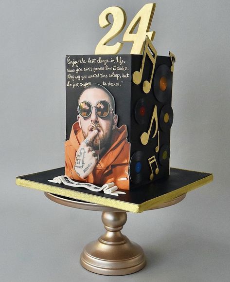 Band Cake Ideas, Music Themed Cakes For Men, Music Cake Ideas For Men, Eighteen Birthday Cake, Boys 16th Birthday Cake, Movie Theme Cake, Music Themed Cakes, Boy 16th Birthday, Rock And Roll Birthday